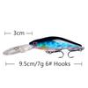 AliExpress Nova Isca Clássica Luya Submersa Mino Plástico Colorido Plástico Laser Isca Dura 7g/10cm Gancho 8#