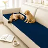 Cojín de Felpa Anti-Arañazos para Sofá de Mascotas Todas las Estaciones Antideslizante Cojín para Asiento Tela Cubierta Gruesa para Sofá Simple Moderna