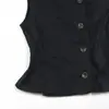 Primavera y Verano Y2K Moderno Europeo y Americano Ins Harajuku Color Sólido Estilo de Moda Chaleco de Botones Retro de Gama Alta Top Ajustado Venta al por Mayor