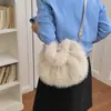 Bolso de Felpa Estilo Coreano para Axila Bolso de Hombro Único de Gama Alta para Mujer Bolso de Mano Versátil de Moda Bolso de Piel Bolso Dumpling