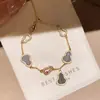 Pulsera Rectangular Sencilla para Mujer, Gama Alta, Moderna, Versátil, Exquisita, Diseño Nuevo, Elegante, Joyería de Mano de Nicho al por Mayor