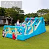 Airmyfun Tobogã Inflável Exterior Castelo Inflável Infantil Grande Tobogã Inflável com Spray de Água Equipamento de Diversão Infantil