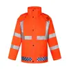 Conjunto de Impermeable Dividido Reflectante y Pantalón de Lluvia al por Mayor para Vigilancia de Tráfico, Emergencias, Prevención de Inundaciones y Protección contra Lluvia Intensa