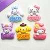 Tarjeta grande caricatura Sanrio brillante mano diy crema pinza para el cabello cuerda material de refrigerador mayoreo