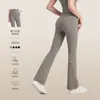 Pantalones de Campana de Cintura Alta Bordados de Corazón Shu Xi Pantalones Largos Ajustados Pantalones de Yoga para Mujer Pantalones Deportivos para Correr Levanta Glúteos Pantalones de Fitness