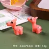 Ornamentos de Animal Girafa de Resina DIY Paisagem Micro Garrafa de Musgo Chaveiro Brincos Acessórios Micro Ornamentos Pequenos