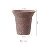 Vaso de Flores Cerâmico Estilo Escandinavo Wabi-Sabi Preto Orquídea Phalaenopsis Alta Suculenta Conjunto de Vasos de Argila Pequeno