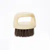 Cepillo para Barba, Cepillo para Bigote, Cepillo para Peinar y Limpiar la Barba, Cepillo de Cerdas de Jabalí, Cepillo Anillo, Cepillo para el Cabello, Cepillo Vintage para Peinado con Aceite