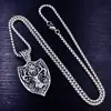 Collar Colgante de Acero Inoxidable con Forma de Ciervo Navideño para Animales, Personalizado Transfronterizo, Amazon Express, Comercio Exterior Transfronterizo, Listo para la Venta