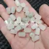 Cuentas hexagonales verdes de Tianshan, cuentas de jade sueltas, jade blanco, cuarcita con patrón verde, cuentas facetadas multifacéticas, accesorios para joyería