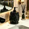 Frasco Dispenser de Álcool em Gel Cabeça de Buda Multifacetada, Frasco Pump para Loção, Peça de Decoração de Banheiro de Luxo, Frasco Vazio para Gel de Banho