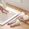 Cepillo Limpiador de Tazas para Uso Doméstico, Dos en Uno con Mango Largo para Lavar Tazas, Tazas Térmicas y Popotes, Mantiene las Manos Limpias, Sin Rincones Muertos, Se Puede Colgar, Cepillo de Limpieza