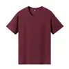 Camiseta de Algodón Puro para Hombre, Camisa Cultural de Cuello Redondo, Uniforme Escolar, Uniforme de Trabajo, Uniforme de Grupo, Sudadera de Color Sólido, Camiseta de Manga Corta de 180 g con Estampado de Logo