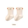 Calcetines para Bebé Estilo Primavera Infantil Recién Nacido Clase a Calcetines de Algodón para Niños Calcetines Infantiles 3D de Dibujos Animados Puño Suelto Sin Costuras Calcetines para Bebé