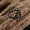Nuevo Anillo de Bruja Celta de Acero Inoxidable con Diamantes, Popular en Europa y América, Joyería de Mano Personalizada de Moda Retro