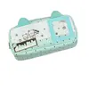 Estuche para lápices tipo crema de gato de chocolate color menta, bolsa ita de gran capacidad estilo ins girly con alto atractivo estético