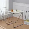 Mesa plegable transparente de moda para el hogar mesa acrílico plástico cristal foto Mesa escritorio de restaurante una generación de pelo