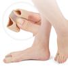 Ortesis de nailon para corrección de dedos con fibra de gel transfronteriza, separador de dedos valgo para pulgar, doble orificio