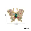Broche Novo Estilo Feminino Luxo Alto Padrão Borboleta Strass Corsage Estilo Perfumado Acessórios 2025 Novo Estilo Alfinete Preto