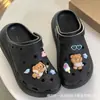 Accesorios Desmontables DIY para Zapatos Crocs, Divertidos Dijes de Oso Mantequilla para Zapatos, Lindos Clips Decorativos al por Mayor