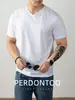 Camiseta de Manga Corta para Hombre de Algodón Modal 60S con Sensación de Nube, Cuello en V, Color Puro, Fresca y Amigable con la Piel, Nueva de Verano 2026