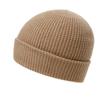 Gorro 100% Cachemir Puro para Hombres y Mujeres, Otoño e Invierno, Tejido de Punto Cálido con Doble Ala de Aguja de Lingote, Gorro Baotou, Gorro Frío para Exteriores