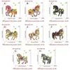 Em Estoque Website Independente Item Mais Vendido Ébano Cavalo Majestade 2D Acrílico Decorativo Preto Ébano Cavalo Estatueta Novo
