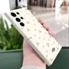 Funda Blanda de TPU con Patrón Floral Pequeño Estilo Pastoral para Samsung Galaxy S24 Ultra Carcasa Personalizada Anti-caídas