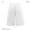 Bermudas de mezclilla blancas holgadas de moda retro americana unisex modernas sueltas de verano nuevas casuales recortadas