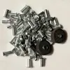 Rebites Rosqueados Mais Leves Acessórios para Isqueiro Zippo Roda de Pedra de Aço Inoxidável Rebites de Batida Rebites Estampados