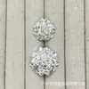 Botón de Metal con Forma de Flor de Diamante de Lujo Ligero Europeo Botón para Traje Abrigo de Lana Tejido Botón Decorativo Versátil Simple Cosido a Mano