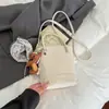 Bolsa de Mão com Padrão Lichia para Mulheres, Novo Modelo Primavera 2026, Bolsa de Ombro de Alta Qualidade para o Dia a Dia, Bolsa Transversal Versátil Estilo Balde