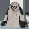 Chaqueta 3 en 1 para exteriores: Clásico Cortavientos, Con Capucha, Resistente a Manchas, Impermeable, Duradero, Esencial para Senderismo, Montañismo y Ciclismo