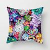 Funda de almohada con estampado de cactus de planta tropical al por mayor transfronteriza nueva para sofá, oficina, coche