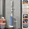 Mop Plano Mãos Livres Atacado Novo Modelo para Uso Doméstico, Ferramenta de Limpeza de Piso Mop Preguiçoso Limpeza com Uma Passada