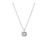 Collar de Zirconia con Gato Kt de Forma Ovalada, Exquisita y Linda Cadena para Clavícula Estilo Coreano con un Diseño Único y de Alta Gama para Mujeres