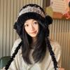 Sombrero Relleno de Viaje de Sichuan para Mujer Otoño e Invierno Cálido Peludo Protección para los Oídos Sombrero Cortavientos Sombrero de Lana Lindo Sombrero Lei Feng