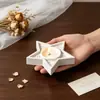 Portavelas Pentagrama Flor Luna Qi Puro Molde de Silicona DIY Yeso Bandeja de Aromaterapia Molde Base para Velas