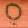 Pulsera de trébol de nuevo estilo pulsera de jade dongling imitación joyería anillo individual anillo doble pulsera con hebilla de seguridad regalo de cumpleaños para amigas