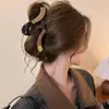 Nuevo Modelo 2025 Diseño Sencillo Pinza para el Cabello de Tiburón con Forma de Ola para la Parte Trasera de la Cabeza, Pinza Grande de Gama Alta para Mujeres