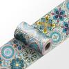 Suministro de Comercio Exterior Pegatinas para Cintura con Patrón de Mandala Azul Pegatinas Decorativas Autoadhesivas para Renovación de Paredes de Cocina Sala de Estar Sin Dejar Pegamento