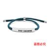 Pulseiras de Corda Trançada Multicor Transfronteiriças Europeias e Americanas Mantenha a Alegria e o Humor Presentes Inspiradores de Feriado com Pulseiras de Aço Inoxidável Gravadas