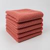 Pano de microfibra espesso para lavar louça, absorvente de grãos de café, removedor de manchas, ideal para limpeza doméstica e prática de mesas.