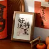 Lucky Lucky Ano Novo texto inspirador cartão decorativo pintura decorativa para sala núcleo 7 polegadas fundo de foto adesivo de parede