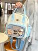 Mochila Pequeña Multiusos Verano Dibujos Animados Transparente Bolsa Dolor Nueva Estilo Coreano Estilo Extranjero Un Hombro Cruzado Mochila de Viaje para Niñas
