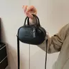 Bolsa de Mão Retrô 2025 Nova Moda Bolsa Feminina de PU Macio Estilo Coreano Pequena Bolsa de Ombro Textura de Nicho Mini Bolsa Transversal