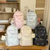 Nova Mochila de Urso de Grande Capacidade para Aluno do Ensino Médio Bolsa Escolar Menina ins Alta Aparência Moda Casual Mochila Leve
