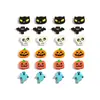 Gomas de Borrar de Halloween Murciélagos de Dibujos Animados Calabazas Papelería Premios Regalos Gomas de Borrar Material Escolar Papelería Transfronteriza Venta al por Mayor