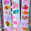 Pinzas para el pelo de pato de resorte acrílicas para niños japoneses y coreanos, lindos accesorios para el pelo con temática de animales, pinzas de dibujos animados para flequillo para niñas y bebés