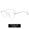 97746 Moda Europea y Americana Nuevo Marco Redondo Gafas Anti Luz Azul Ultra-Ligeras Marco de Gafas Tr90 Miopía Se Puede Equipar con Grados